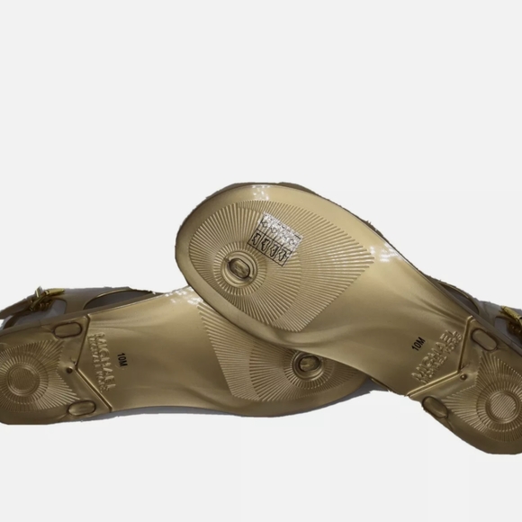 SOLDMichael Kors Mira Thong Flat Buckle PVC Sandal - Picture 2 of 3